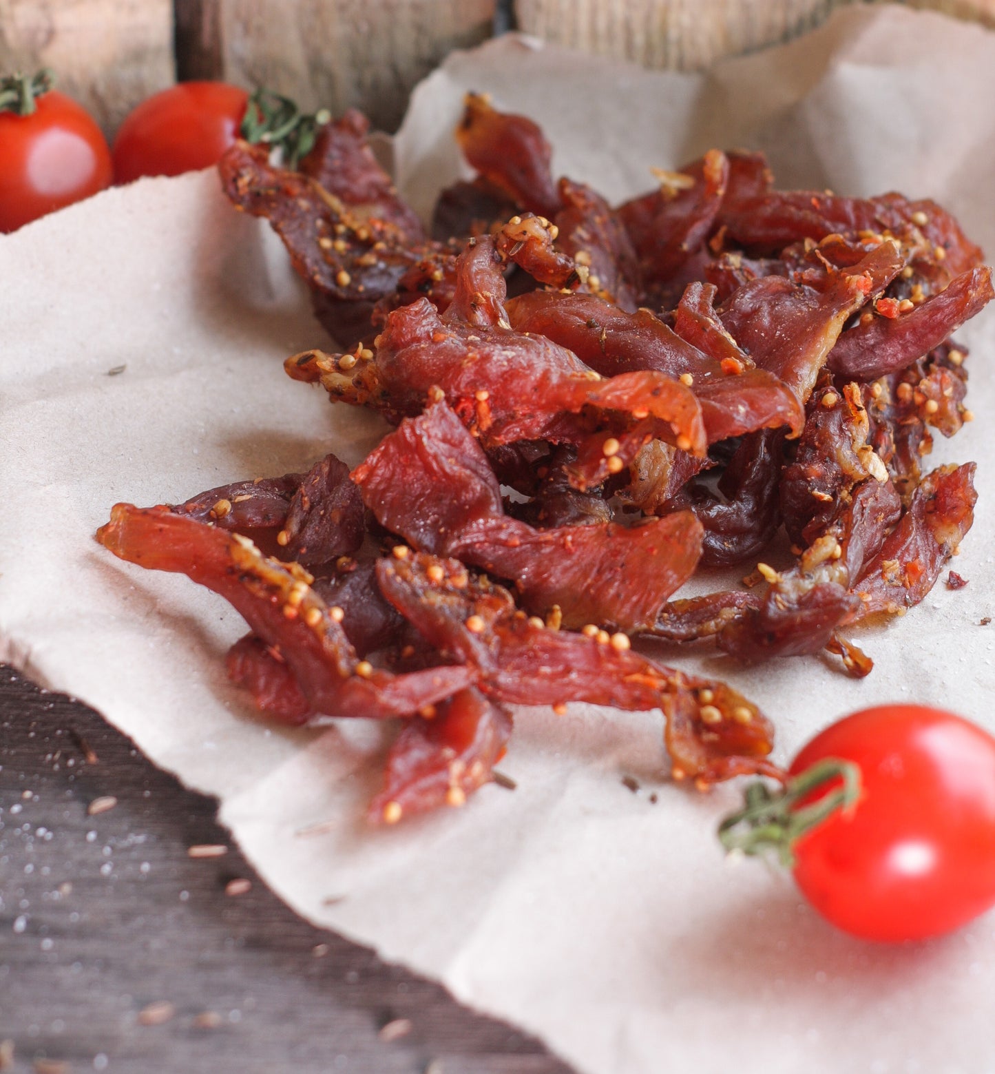 Jerki z wieprzowiny wędzony pikantny 500g